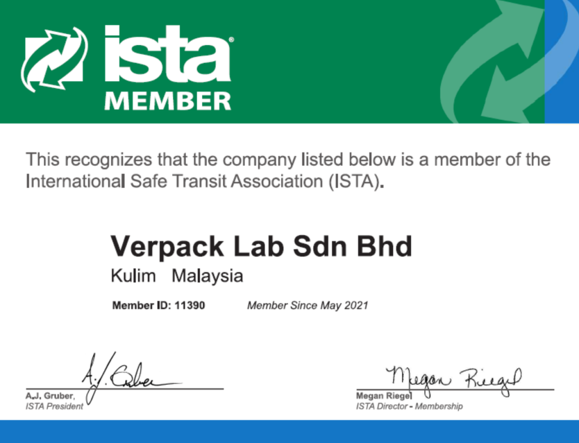 Verpack ISTA Member Certification